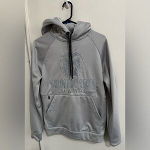 Colosseum Gray Colorado State Rams Blackout Pullover Hoodie size S